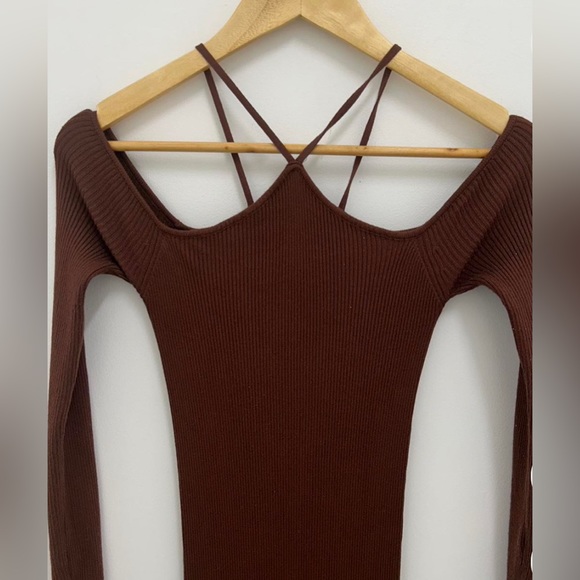 Dissh Gianna Knit Dress in Chocolate size 8 - SOLD OUT ONLINE - Picture 5 of 6